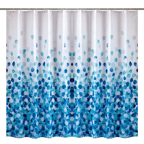 HJLIAN Rideau de douche en polyester epais, impermeable et resistant a la moisissure, avec crochets, 3#