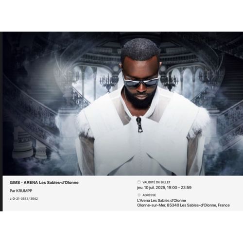 Billet Pour Maitre Gims