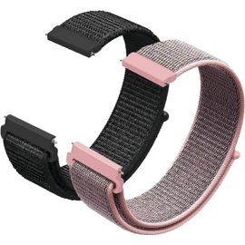 Eryi-Bracelet De Montre En Nylon - 20 Mm - 22 Mm - Fermeture Rapide - Pour Homme Et Femme - Bracelet De Rechange Réglable Et Respirant - En Tissu Sport