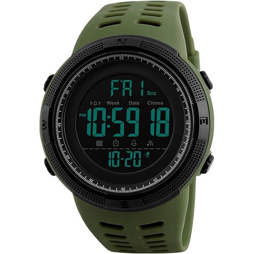 Eryi-Montre Homme Numérique Étanche 5atm:Montre Digitale Militaire Extérieur Multifonctionnel À Bracelet Silicone Avec Chronomètre Calendrier Led - Cadeau Anniversaire Fête Des Pères