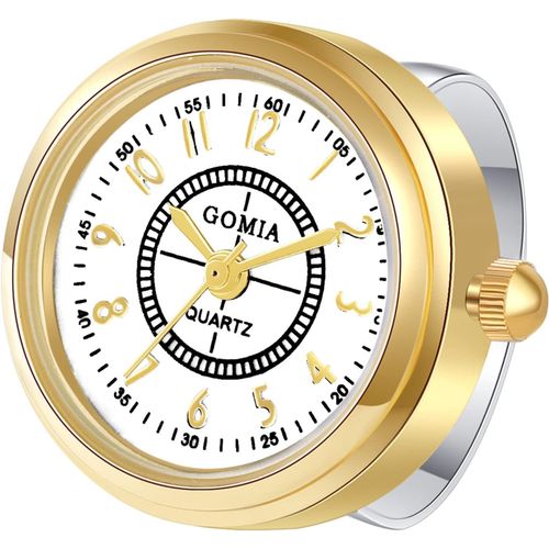Eryi-Montre Bague Montre Doigt Montre À Quartz Analogique Avec Cadran Numérique,Bracelet Anneau Réglable Pour Homme Et Femme