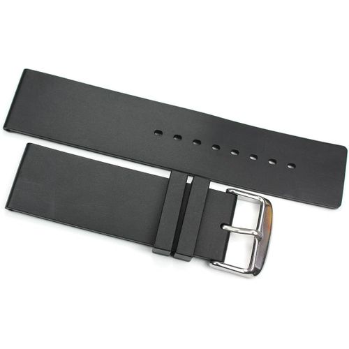 Eryi-24 Mm Caoutchouc Silicone Bracelet Plongeur Diver Noir Sport