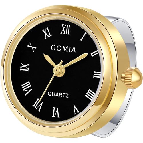 Eryi-Montre Bague Montre Doigt Montre À Quartz Analogique Avec Cadran Numérique,Bracelet Anneau Réglable Pour Homme Et Femme