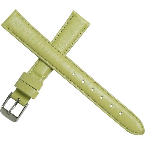 Eryi-Bracelet De Montre En Cuir Legitimo Pistache Pour Homme 14 Mm New Old Stock 1970 - Bracelet Vintage Original - Strap Bracelet D'horlogerie Traditionnelle Ancienne, Pistache, 14 Mm, Rétro