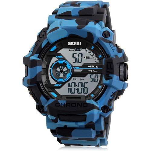 Eryi-Montre Digitale Hommes,Pour Homme Militaire Montres De Sport Extérieur Multifonction Chronographe À Quartz Numérique Double Affichage Montres Pour Homme