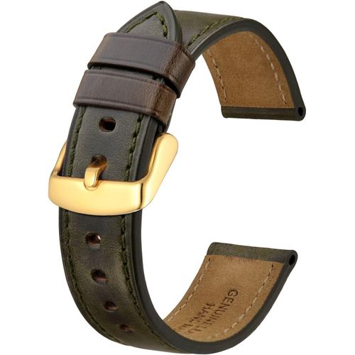 Eryi-Bracelet Montre En Cuir 18mm 19mm 20mm 21mm 22mm 23mm 24mm,Bracelet De Remplacement En Cuir De Veau Rétro Homme Femme