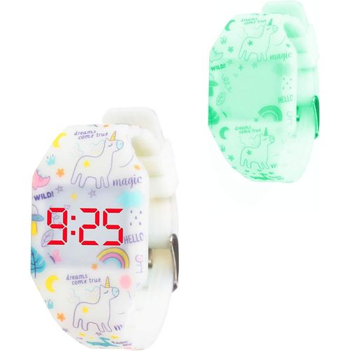 Kalanka-Digital Led Montre Pour Filles, Garçons, Ados. Bracelet En Silicone. Batterie Japonaise De Longue Durée Remplaçable