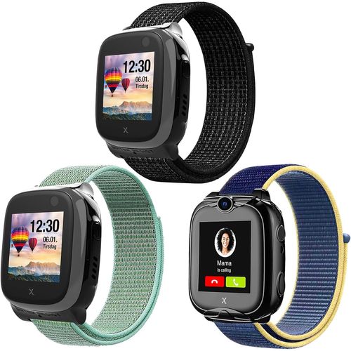 Kalanka-Compatible Avec Xplora Lot De 3 Bracelets De Rechange Pour Bracelet Xplora X5 / Xgo2 / Xgo3 - Bracelet De Rechange En Nylon Pour Xplora X5 Play/Xgo 2 / Xgo 3 - Cadeau Pour Fille Garçon