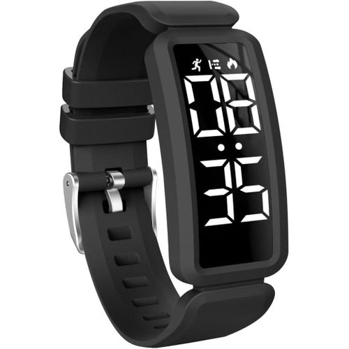 Kalanka-Montre Digitale Enfant Avec Chronomètre,Alarme, Date,Distance,Podomètres Marche Non Connecté-Montres Sport Pour Fille Garcon Avec Bracelet En Silicone