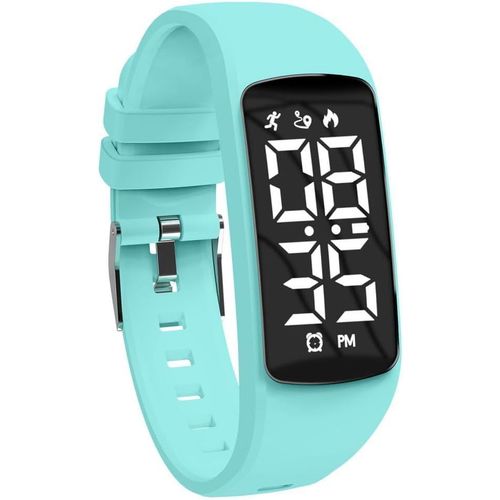 Kalanka-Montre Digitale Enfant Avec Chronomètre,Alarme, Date,Distance,Podomètres Marche Non Connecté-Montres Sport Pour Fille Garcon Avec Bracelet En Silicone