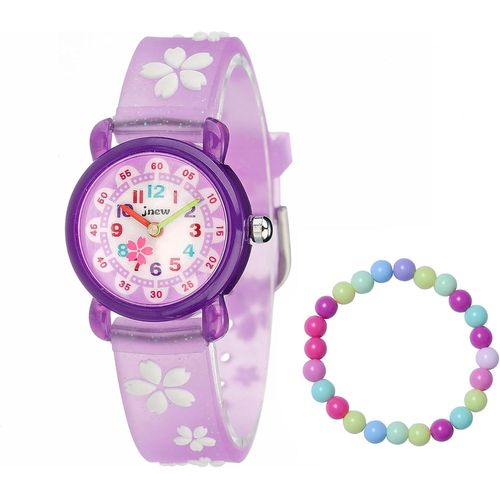 Kalanka-Montre Pour Enfants Fille, Dessin Animé 3d Montre Bracelet En Silicone Éducative Mouvement À Quartz 3atm Étanche Montre Cadeau Pour Filles De 3 Ans À 10 Ans