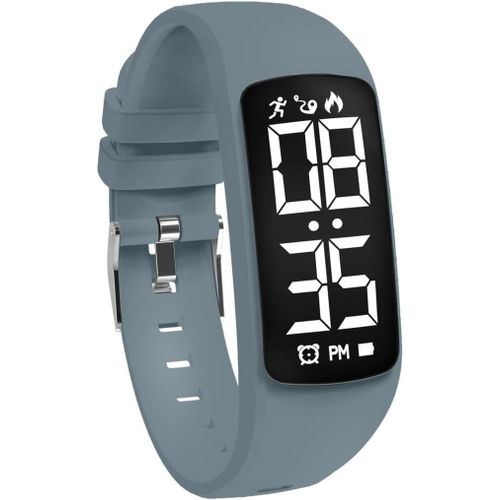 Kalanka-Montre Digitale Enfant Avec Chronomètre,Alarme, Date,Distance,Podomètres Marche Non Connecté-Montres Sport Pour Fille Garcon Avec Bracelet En Silicone