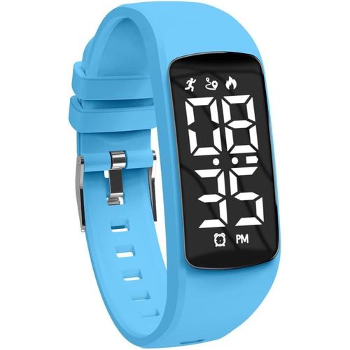 Kalanka-Montre Digitale Enfant Avec Chronomètre,Alarme, Date,Distance,Podomètres Marche Non Connecté-Montres Sport Pour Fille Garcon Avec Bracelet En Silicone
