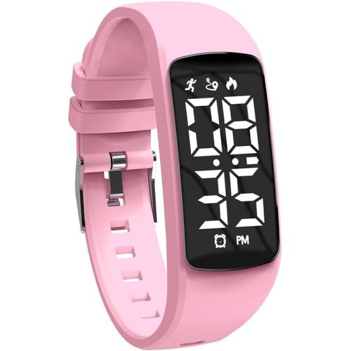 Kalanka-Montre Digitale Enfant Avec Chronomètre,Alarme, Date,Distance,Podomètres Marche Non Connecté-Montres Sport Pour Fille Garcon Avec Bracelet En Silicone