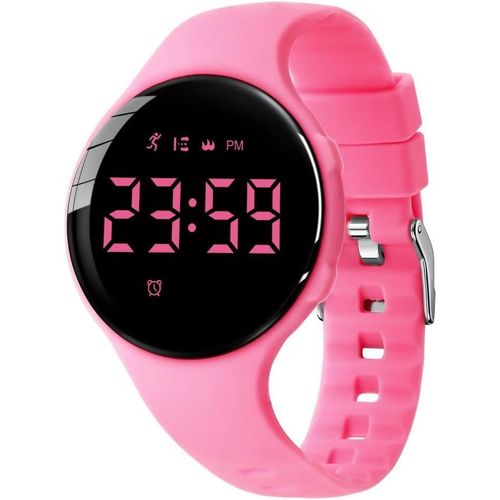 Kalanka-Montre Digitale Enfant Sport Avec Alarme,Chronomètre,Date,Bracelet En Silicone-Distance,Calories,Podomètres Marche Non Connecté Pour Fille Garçon
