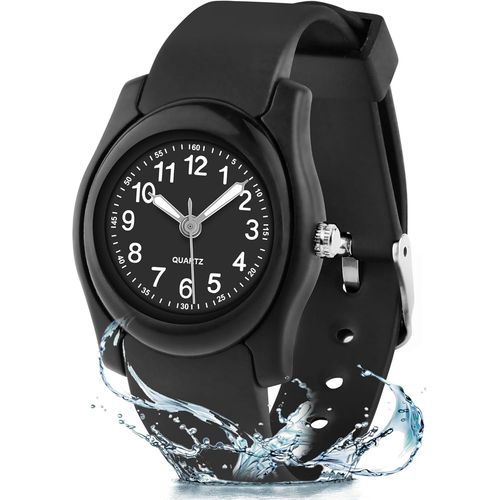 Kalanka-Montre Enfant, Montre Analogique Pour Garçons Filles, Montre Pour Enfant Étanche À Quartz Et Bracelet Souple, Adaptée Aux Enfants De 3 À 15 Ans.Pour L'apprentissage De La Lecture