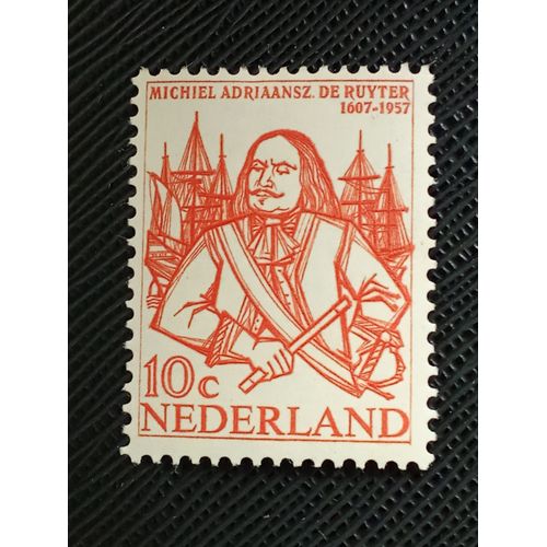 Timbre Pays Bas Y T 671 Amiral Michiel Adriaanszoon De Ruyter (1607-1676) 1957 (030709 )