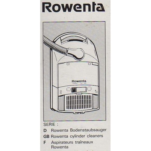 Rowenta ZR760 - Kit de sacs - pour aspirateur