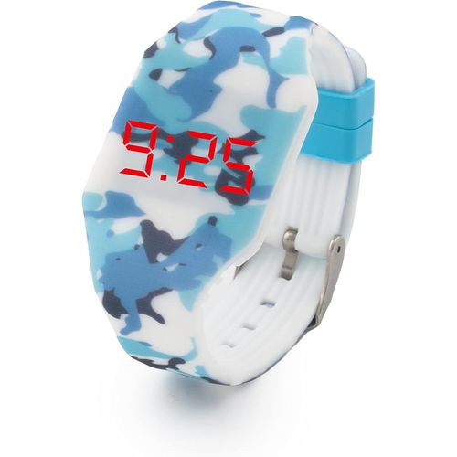 Kalanka-Digital Led Montre Pour Filles, Garçons, Ados. Bracelet En Silicone. Batterie Japonaise De Longue Durée Remplaçable