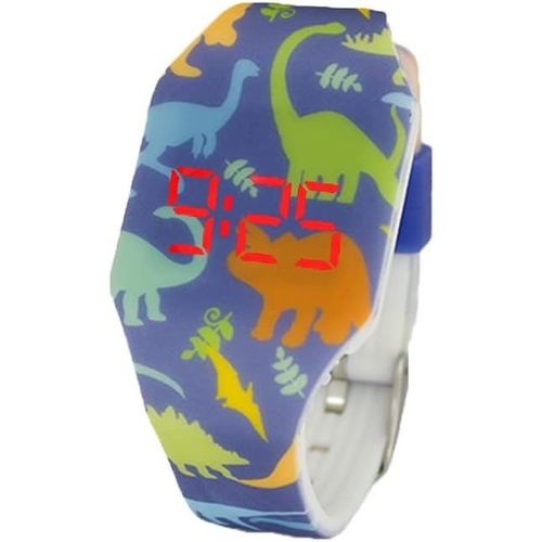 Kalanka-Digital Led Montre Pour Filles, Garçons, Ados. Bracelet En Silicone. Batterie Japonaise De Longue Durée Remplaçable