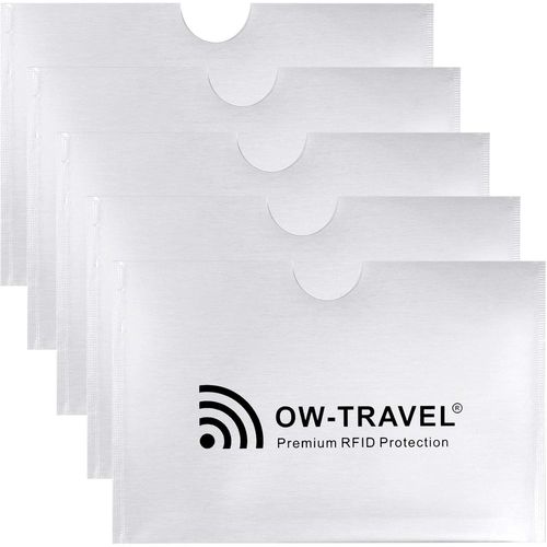 KALANKA-Etui Carte Bancaire Anti Piratage Anti RFID Anti Fraude Protection Carte Bancaire, Carte Bleue sans Contact Protege Carte Bancaire (RFID Pochette Protection Porte Carte 5)