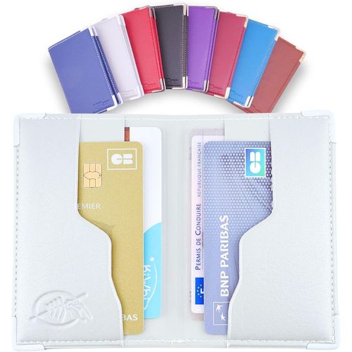 KALANKA-Porte Carte bancaire RFID Pochette Sécurisée Anti-Piratage | Etui 4 Cartes Bancaires Protégées pour Homme et Femme Étui conçu et Fabriqué en France