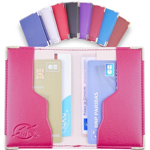 KALANKA-Porte Carte bancaire RFID Pochette Sécurisée Anti-Piratage | Etui 4 Cartes Bancaires Protégées pour Homme et Femme Étui conçu et Fabriqué en France