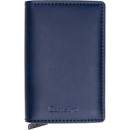 KALANKA-- Porte Cartes bancaire, Card Holder Slim en Cuir - Portefeuille, Pochette Anti piratage RFID - Etui pour Protege et Range Carte de Credit pour Homme ou Femme