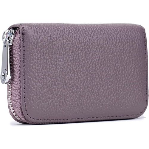 KALANKA-Cartes en Cuir RFID Porte-Cartes Porte Monnaie de Crédit Cas de Carte de Visite Porte-Case Protector pour Femmes Hommes avec 12 Fentes