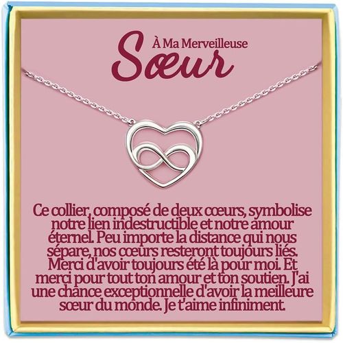 Kalanka-Belle Fille Collier Maman Cadeau Soeur De Coeur Meilleure Amie Mamie Tata Niece Marraine Demande Filleule Cousine Copine Atsem Aesh Nounou Maitresse Institutrice Maternelle Bijou Idee Origina