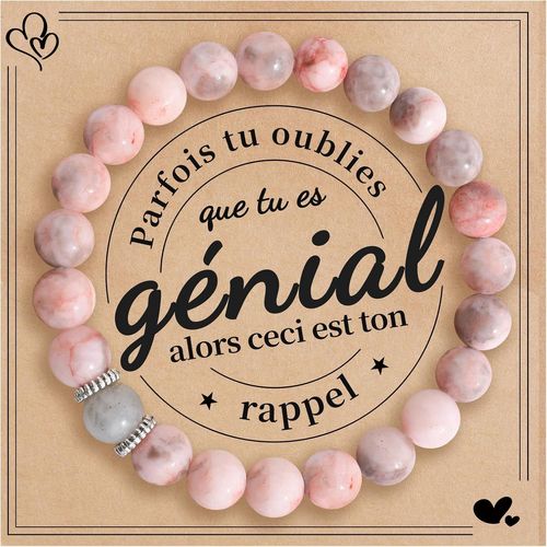 Kalanka-Cadeau Pour Femme Bracelet Pierres Naturelles Bracelet Femme Idee Original Cadeau Ado Fille Cadeaux Noel Femme Cadeau Anniversaire Bracelet Cadeau Pour Mamie Maman Amie S?ur Épouse Maitresse