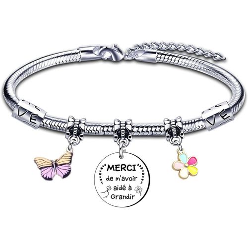 Kalanka-Cadeau Maitresse Bracelet Maîtresse Cadeau D'école Cadeau Bracelet Femme Cadeau De Fin D'année Scolaire Cadeau Atsem