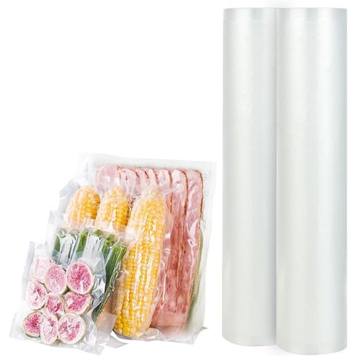 Kalanka-2 Rouleaux 28x600 Cm Film Sous Vide Alimentaire - Sac Sous Vide Alimentaire Bpa-Free, Résistant À La Chaleur, Idéal Pour La Cuisson Sous Vide Et La Conservation Longue Durée.