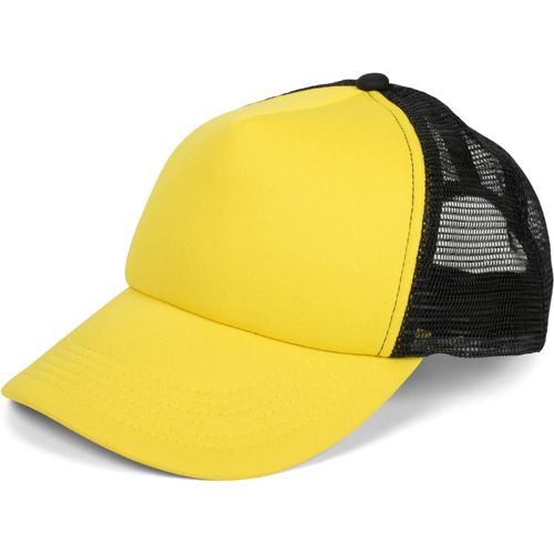 Kalanka-Casquette En Maille 5 Panneaux Unisexe, Casquette De Camionneur, Casquette De Baseball, Fermeture Réglable Par Clic Et Snap 04023007