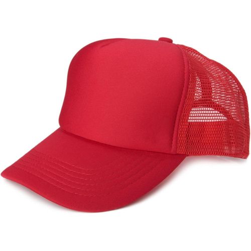 Kalanka-Casquette En Maille 5 Panneaux Unisexe, Casquette De Camionneur, Casquette De Baseball, Fermeture Réglable Par Clic Et Snap 04023007