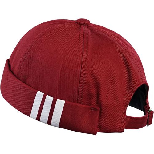 Kalanka-Casquette Docker Coton Bonnet Docker Unique Street Décontracté Brimless Chapeau Beanie Baseball Cap Fisherman Beanie Watch Hat