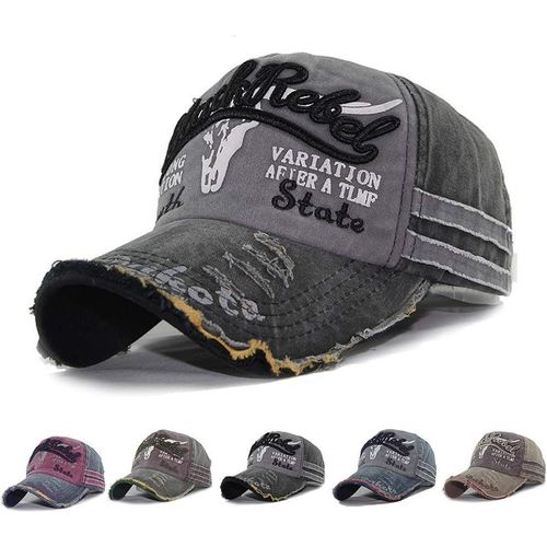 Kalanka-Casquette De Baseball Unisexe Réglable Bonnet De Golf Respirant Vintage Jeans Anti-Uv Protection Solaire Cap Hip-Hop Mode Snapback Sport