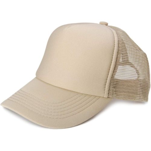 Kalanka-Casquette En Maille 5 Panneaux Unisexe, Casquette De Camionneur, Casquette De Baseball, Fermeture Réglable Par Clic Et Snap 04023007