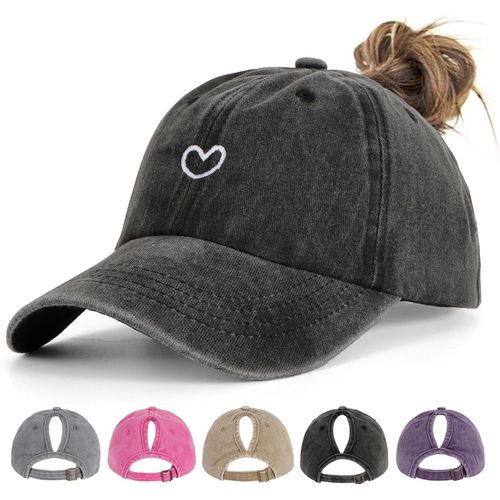 Kalanka-Casquettes De Baseball Pour Queue De Cheval Pour Femme - Casquette De Baseball Respirante Réglable Avec Trou Pour Tresse, Sport Et Extérieur