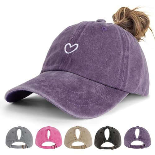 Kalanka-Casquettes De Baseball Pour Queue De Cheval Pour Femme - Casquette De Baseball Respirante Réglable Avec Trou Pour Tresse, Sport Et Extérieur