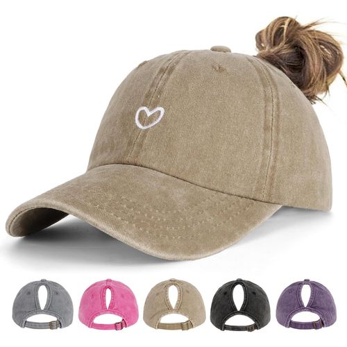 Kalanka-Casquettes De Baseball Pour Queue De Cheval Pour Femme - Casquette De Baseball Respirante Réglable Avec Trou Pour Tresse, Sport Et Extérieur