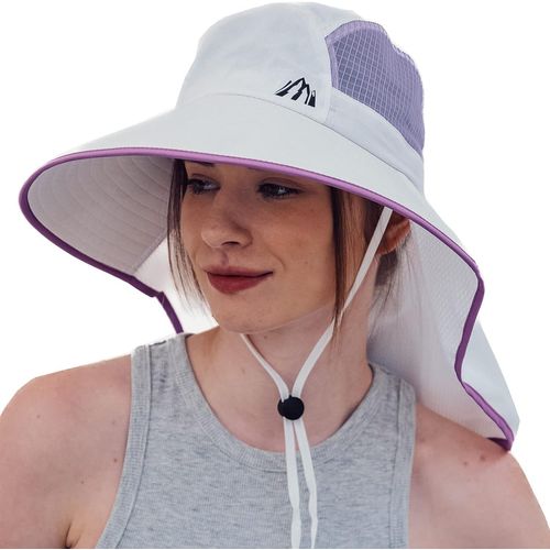Kalanka-Chapeau De Soleil Unisexe Femmes Chapeau De Soleil Upf 50+ Large Bord Avec Grande Protection De La Nuque