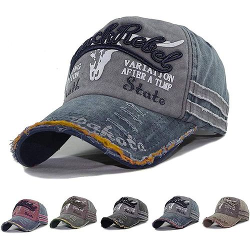Kalanka-Casquette De Baseball Unisexe Réglable Bonnet De Golf Respirant Vintage Jeans Anti-Uv Protection Solaire Cap Hip-Hop Mode Snapback Sport