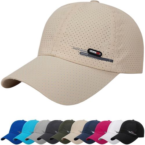 Kalanka-Casquette De Baseball Anti Soleil Coton Baseball Cap Casquette De Baseball Réglable Unisexe Unisexe Réglable Chapeau Soleil Golf Sports