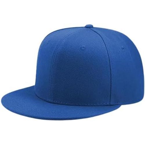 Kalanka-Plat Bill Visière Classique Snapback Chapeau Blanc Réglable Bord Haut Haut De Gamme À La Mode Couleur Style Plaine Ton Casquette De Baseball