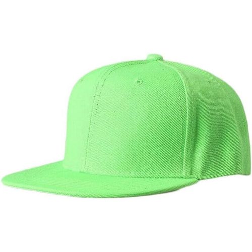 Kalanka-Plat Bill Visière Classique Snapback Chapeau Blanc Réglable Bord Haut Haut De Gamme À La Mode Couleur Style Plaine Ton Casquette De Baseball