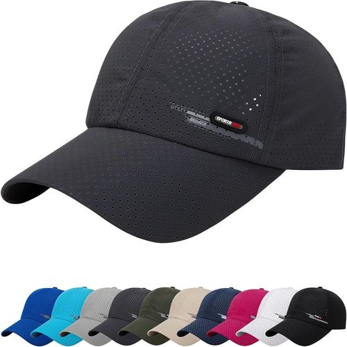 Kalanka-Casquette De Baseball Anti Soleil Coton Baseball Cap Casquette De Baseball Réglable Unisexe Unisexe Réglable Chapeau Soleil Golf Sports
