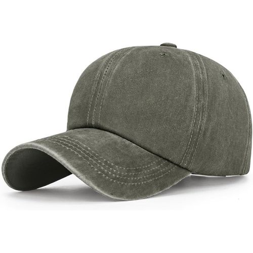 Kalanka-Retro Casquette De Baseball Unisexe Ajustable Boucle En Metal Casquettes Classique Baseball Coton Anti-Soleil Baseball Cap Homme Femme Été Unisexe Réglable Sport Extérieur Sunhat Chapeau
