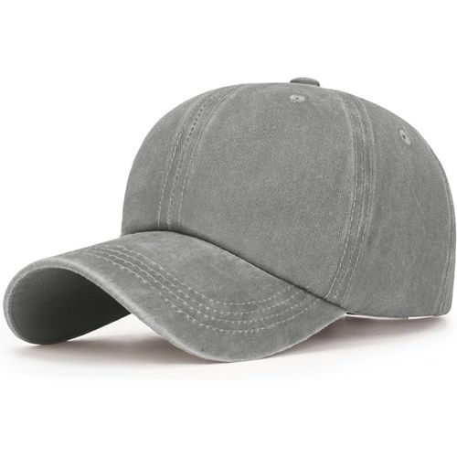Kalanka-Retro Casquette De Baseball Unisexe Ajustable Boucle En Metal Casquettes Classique Baseball Coton Anti-Soleil Baseball Cap Homme Femme Été Unisexe Réglable Sport Extérieur Sunhat Chapeau