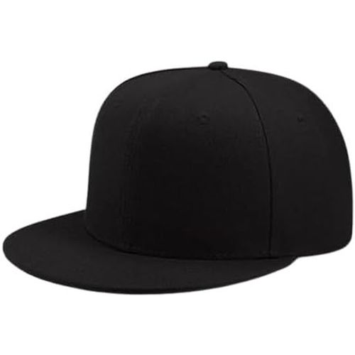 Kalanka-Plat Bill Visière Classique Snapback Chapeau Blanc Réglable Bord Haut Haut De Gamme À La Mode Couleur Style Plaine Ton Casquette De Baseball